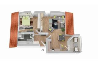 Wohnung kaufen in 90614 Ammerndorf, Ammerndorf: Freie, schöne 2 Zi. ETW m. Balkon u. Stellplatz in kleinem, gepflegtem Mehrfamilienhaus