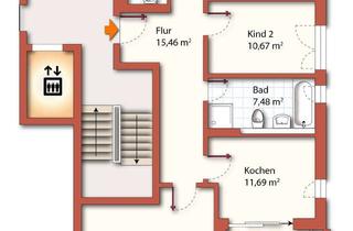 Wohnung mieten in Hegelstr. 32, 02625 Bautzen, ab Juni *** Moderne, helle 4-Raumwohnung mit Balkon, Aufzug, Fußbodenheizung uvm. ***
