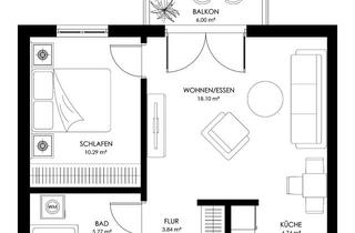 Wohnung mieten in Robert-Koch-Straße 37, 15569 Woltersdorf, Charmante 2 Zimmer-Wohnung