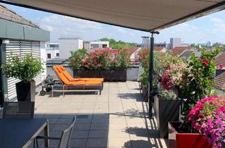 Penthouse mieten in 60489 Rödelheim, Exklusives Penthouse mit riesiger Dachterrasse, eigenem Liftzugang und Skylineblick