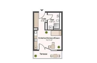 Wohnung mieten in 76287 Rheinstetten, Moderne 1-Zimmer-Neubauwohnung mit Terrasse, EBK & Tiefgarage in Rheinstetten