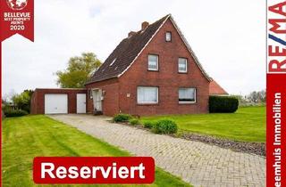 Einfamilienhaus kaufen in 26831 Bunde, Sehr gepflegtes Einfamilienhaus mit großem Grundstück, Kamin & unverbaubarem Blick ins Grüne!