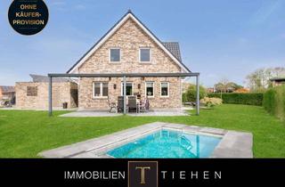 Einfamilienhaus kaufen in 49716 Meppen, Jung im Bau, weit im Blick: Einfamilienhaus (2020) mit Pool & Feldblick in Meppen-Kuhweide!