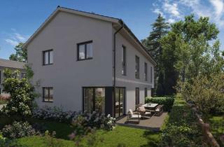 Haus kaufen in 16321 Bernau, Fußbodenheizung, Wärmepumpe usw.: Neubau-Doppelhaus für zwei Familien inkl. Grundstück in Bernau