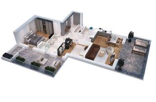 Penthouse kaufen in 28832 Achim, Penthouse-Feeling pur! 3 Zimmer, 50 m² Dachterrassen und weiter Blick in die Weserlandschaft
