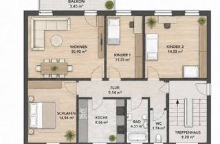 Wohnung mieten in Hindenburgstraße 75, 79211 Denzlingen, Erstbezug nach Sanierung: 4-Zimmer-Wohnung ideal für WG – Nähe Bahnhof