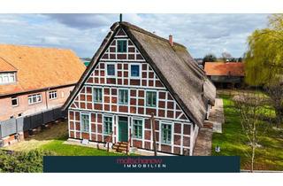 Gewerbeimmobilie kaufen in 21635 Jork, Denkmalensemble – Mit Reetdach & Charme, ideal für Gastronomie, Events und Übernachtungen bei HH