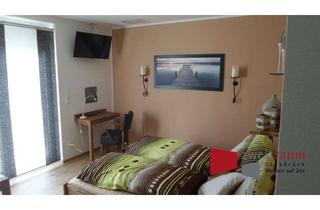 Immobilie mieten in 49504 Lotte, Lotte-Wersen, modern möblierte Einraumwohnung mit separater Küche und Terrasse.