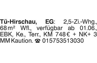 Wohnung mieten in 72070 Tübingen, Tü-Hirschau EG