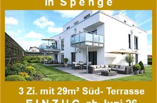 Wohnung kaufen in 32051 Herford, Herford - In SPENGE: 3 Zi. Neubau- ETW. mit 29m² Terrasse & Garten zur alleinigen Nutzung. Einzug ab Juni 26.