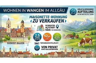 Wohnung kaufen in 88239 Wangen, Wangen im Allgäu - Wangen im Allgäu - 2,5 Zimmer Maisonettewohnung