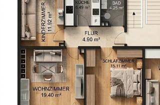 Wohnung kaufen in 32657 Lemgo, Lemgo - Kernsaniert & Provisionsfrei: 3-Zi. Wohnung mit Bonus-Anteil!