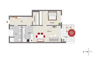 Wohnung kaufen in 84061 Ergoldsbach, SOFORT BEZIEHBAR - Moderne 2-Zimmer-Wohnung mit Balkon & TG-Stellplatz in ruhiger Lage