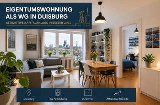Wohnung kaufen in 47139 Beeck, Provisionsfrei / Kapitalanlage in Duisburg – Sofort Cashflow + massive Steuervorteile nutzen