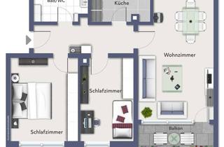 Wohnung mieten in 89075 Böfingen, Top Saniert: Stilvolle Wohnung mit Südbalkon in Ulm- Böfingen