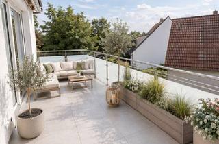 Penthouse mieten in 76351 Linkenheim-Hochstetten, DG-Wohnung mit Penthouse-Charakter und Weitblick ins Grüne