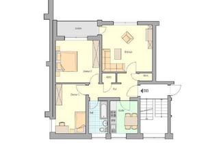 Sozialwohnungen mieten in Magdeburger Str. 44, 32049 Herford, WWS - preiswerte 3-Raum Wohnung mit Balkon und WBS