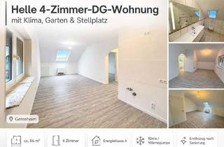 Wohnung mieten in Gernotstraße, 64579 Gernsheim, Helle 4-Zimmer-DG-Wohnung mit Klima, Garten & Stellplatz