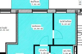 Wohnung mieten in Edenkobener Straße, 01471 Radeburg, 2 Raumwohnung (44 m²) mit Balkon in Radeburg