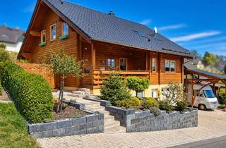 Einfamilienhaus kaufen in 09235 Burkhardtsdorf, Exklusives Holzhaus mit Sauna, Wärmepumpe & Doppelgarage: Einfamilienhaus bei Chemnitz (Eibenberg)