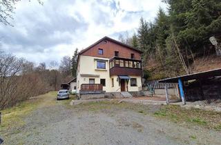 Haus kaufen in 09488 Thermalbad Wiesenbad, Großzügiges Ein- bis Zweifamilienhaus in idyllischer Alleinlage am Waldrand
