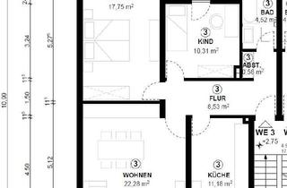 Wohnung kaufen in 56182 Urbar, Zur Eigennutzung provisionsfreie Eigentumswohnung 3ZKDB mit Balkon / Stellplatz