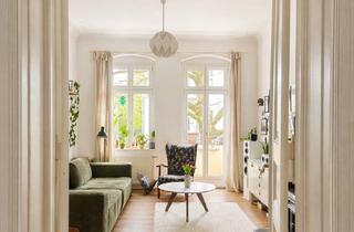 Wohnung kaufen in Platanenstraße 25, 13156 Niederschönhausen, 5 Zimmer sanierter Altbau, ruhig in Pankow mit drei Balkonen. Provisionsfrei von Privat.