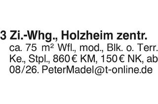 Wohnung mieten in 89291 Holzheim, 3 Zi.-Whg. Holzheim