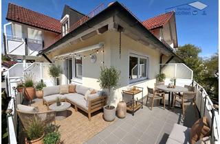Wohnung kaufen in 86825 Bad Wörishofen, Außergewöhnlich sonnige 3-Zimmer-Dachterrassenwohnung über den Dächern von Bad Wörishofen mit Aufzug