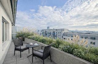 Wohnung kaufen in 40476 Derendorf, Wohnen mit traumhaftem Weitblick – Sonnen-Dachterrasse, Klimaanlage, Aufzug & Stellplatz