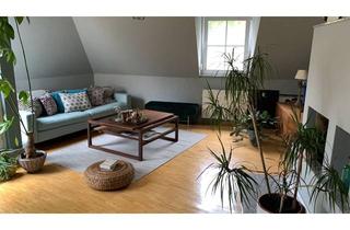 Wohnung mieten in 60598 Sachsenhausen, Möblierte 2-Zi.-DG-Wohnung mit Dachterrasse, Kamin & TG-Stellplatz in Sachsenhausen-Süd