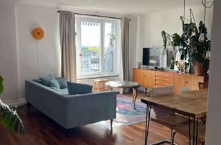 Wohnung mieten in Schäferkampsallee 28, 20357 Eimsbüttel, Zwischenmiete (01.09-26.12): Zentrale Maisonette mit Balkon: 2 Etagen, voll möbliert