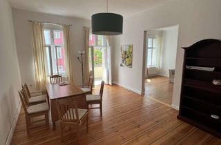 Wohnung mieten in 10247 Friedrichshain, großzügige, möblierte 3-Zimmer-Altbauwohnung mit Südbalkon