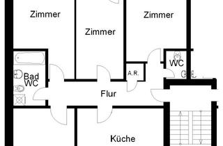 Wohnung mieten in Iburger Str. 45, 49082 Schölerberg, Studenten aufgepasst! WG-geeignete 4 Zi.-Wohnung mit Einbauküche!