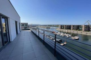 Penthouse mieten in Rheinallee 52, 55218 Ingelheim, Wohnen am Wasser: Exklusives Penthouse mit Marina-Blick & Dachterrassen