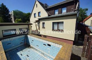 Haus kaufen in 01662 Meißen, +++MEIßEN+++ gepflegte DHH mit 2 Garagen, Werkstatt, Pavillon und festem Pool!