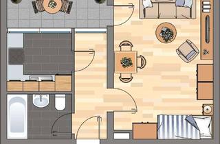Wohnung mieten in Buschei 122, 44328 Scharnhorst, 1-Zimmer-Wohnung in Dortmund Scharnhorst