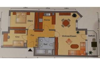 Wohnung mieten in 76448 Durmersheim, Attraktive 3-Zimmer-Wohnung mit Balkon, Stellplatz und Keller in Durmersheim