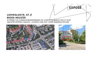 Wohnung kaufen in 86356 Neusäß, Neusäß - Helle 3-Zi-Wohnung 76 m², TG-Stellplatz, Balkon & Wintergarten