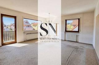 Wohnung kaufen in 91301 Forchheim, Renovierungsbedürftige 3-Zimmer-Wohnung mit Balkon in ruhiger Lage von Forchheim-Buckenhofen