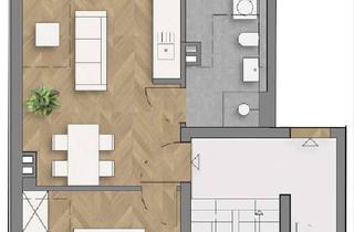 Wohnung mieten in 40597 Benrath, D-Eller 40231 - Erstbezug: Neubauwohnung mit Balkon, Klimaanlage, Fußbodenheizung & Einbauküche