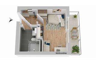 Wohnung mieten in 94469 Deggendorf, Modernes Studentenappartement / 1-Zimmer-Wohnung in zentraler Lage von Deggendorf zu vermieten!
