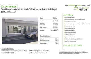 Praxen mieten in Laurentiusstraße 15, 72160 Horb, Starte durch in bester Lage – ideal für Friseur, Kosmetik oder Praxis