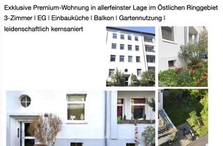 Wohnung mieten in Spitzwegstrasse, 38106 Braunschweig, Exklusive Premium-Wohnung – Östliches – 3 Zimmer – Küche – Bad – Balkon – Gartennutzung