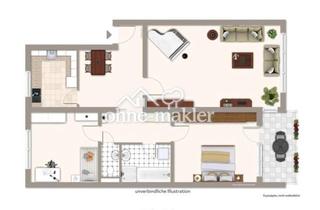 Wohnung mieten in 71522 Backnang, 3,5 Zimmer-Wohnung in TOP-Lage in 71522 Backnang Briandstrasse zu vermieten