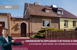 Doppelhaushälfte kaufen in Pfarrer-Reiche-Straße 12, 06780 Zörbig, Doppelhaushälfte in Zörbig – sanierungsbedürftig, ruhig gelegen, viel Potenzial