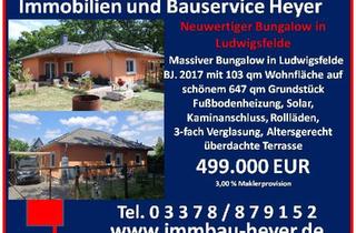 Haus kaufen in 14974 Ludwigsfelde, Ludwigsfelde - Attraktiver neuwertiger Winkelbungalow in Ludwigsfelde