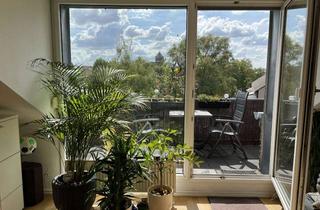 Wohnung mieten in Platanenstraße 23, 41239 Schmölderpark, Vollmöblierte, lichtdurchflutete 2-Zimmer Dachgeschosswohnung mit Südbalkon in Nähe Schmölderpark