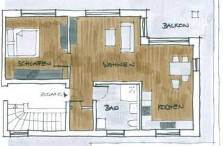 Penthouse mieten in 34119 West, ruhiges Penthouse 2 ZKB KS-Vorderer Westen