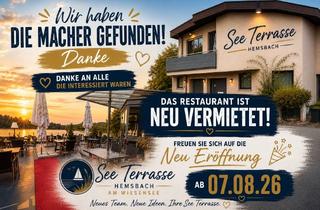 Gastronomiebetrieb mieten in Seeweg, 69502 Hemsbach, Restaurant in Top-Lage – Für Macher, nicht für Zauderer…